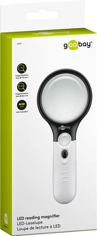 ⁨Magnifier Magnifying Glass with Goobay LEDs⁩ at Wasserman.eu