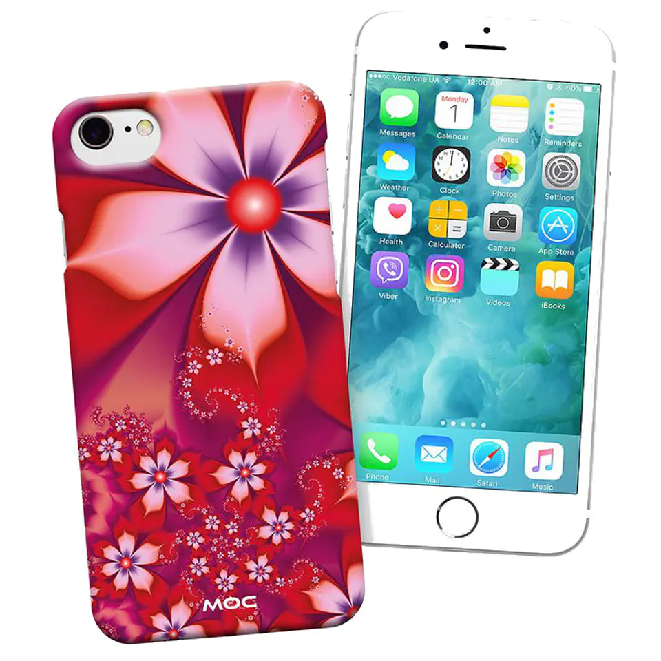 ⁨Etui telefonu MOC Mag Case do iPhone7 8 Red flower⁩ w sklepie Wasserman.eu