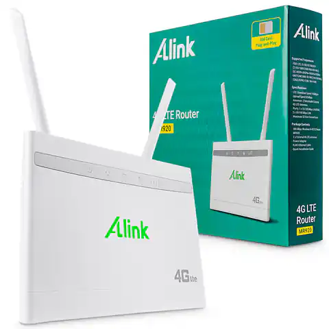 ⁨Alink MR920 Router 4G LTE 300 Mbps LAN/WAN + Antennen⁩ im Wasserman.eu