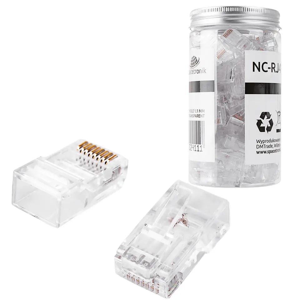 ⁨Plug RJ45 cat. 6 UTP NC-RJ456UT-11 100pcs⁩ at Wasserman.eu