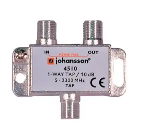 ⁨1 WAY TAP Odgałęźnik 1-krotny Johansson 10 dB 4510⁩ w sklepie Wasserman.eu