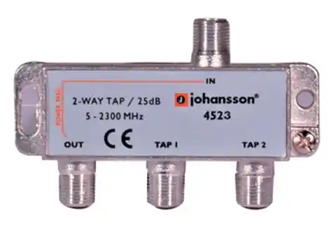 ⁨2 WAY TAP Odgałęźnik 2-krotny Johansson 25 dB 4523⁩ w sklepie Wasserman.eu