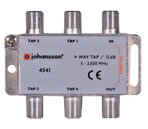 ⁨4 WAY TAP Odgałęźnik 4-krotny Johansson 15 dB 4541⁩ w sklepie Wasserman.eu