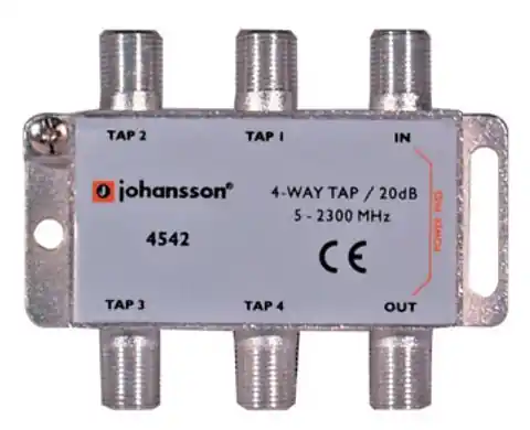 ⁨4 WAY TAP Odgałęźnik 4-krotny Johansson 20 dB 4542⁩ w sklepie Wasserman.eu