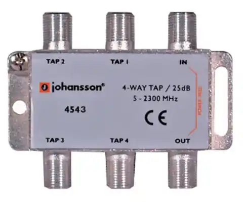 ⁨4 WAY TAP Odgałęźnik 4-krotny Johansson 25 dB 4543⁩ w sklepie Wasserman.eu