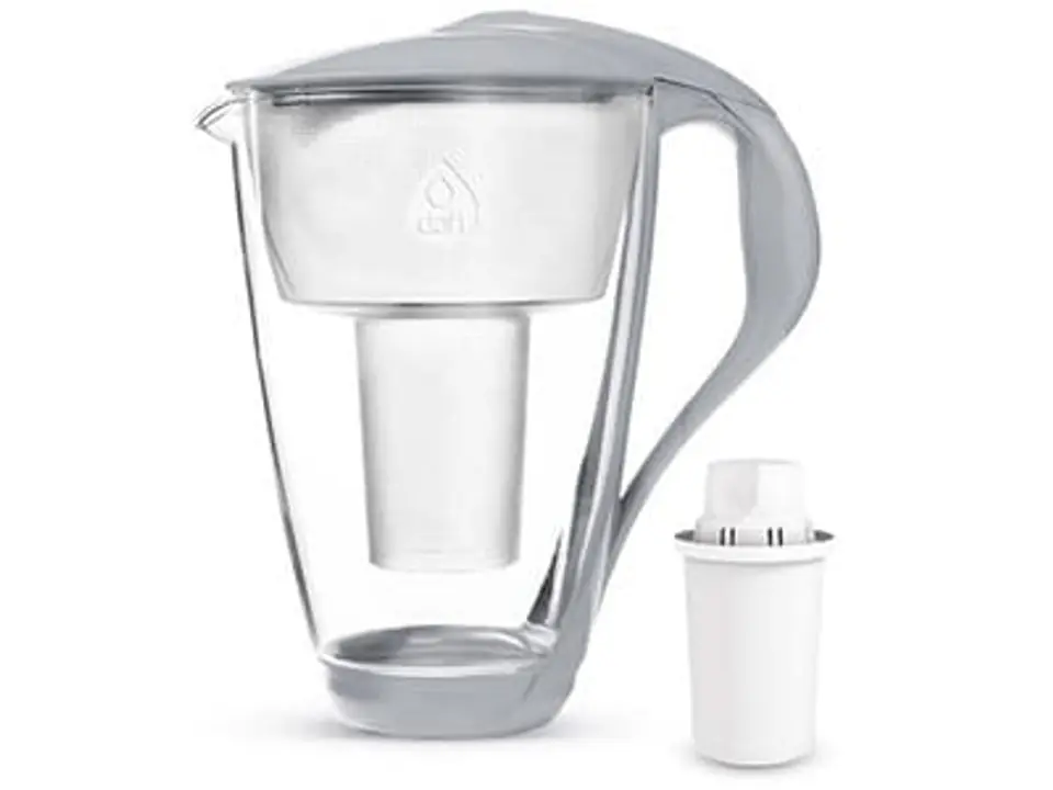 Glass filter jug Dafi Crystal 2L LED steel Crystal Steel at Wasserman.eu