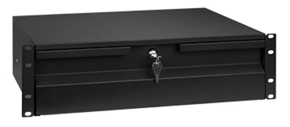⁨Szuflada do szaf Rack 19'' Spacetronik 3U Czarna⁩ w sklepie Wasserman.eu