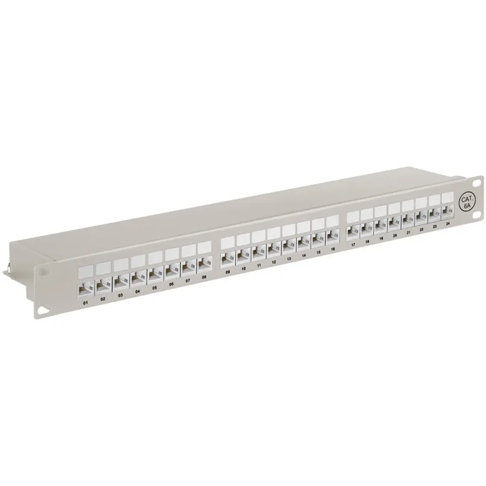 ⁨Patch panel FTP CAT 6A Ekranowany 24-porty Goobay⁩ w sklepie Wasserman.eu