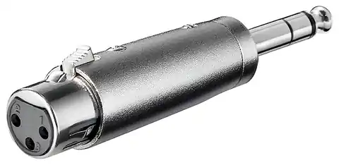 ⁨Adapter audio gniazdo XLR - Jack 6,35mm Goobay⁩ w sklepie Wasserman.eu