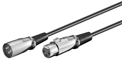 ⁨XLR socket-plug cable (3-pin) Goobay 2m gray⁩ at Wasserman.eu