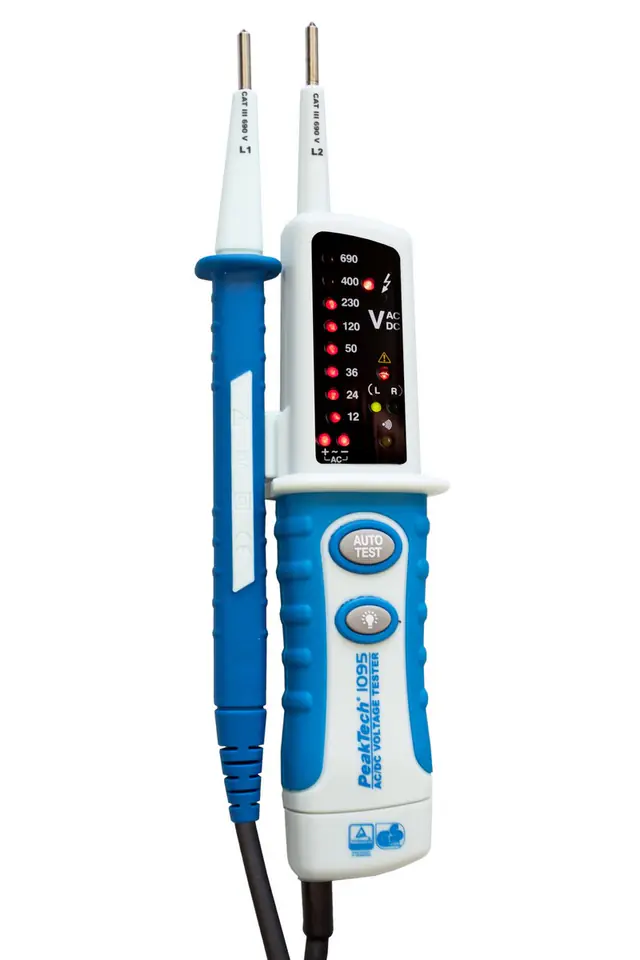 Current Voltage Tester 2-Pole12-690 PeakTech 1095 at Wasserman.eu