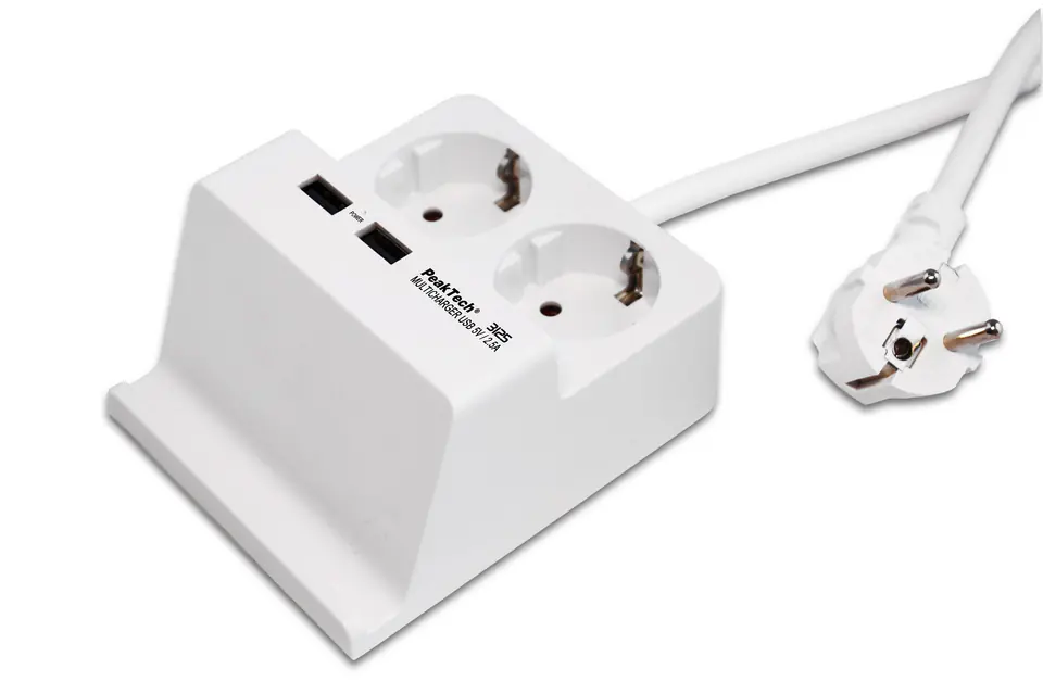 ⁨Power strip with USB stand Peaktech 3125⁩ at Wasserman.eu