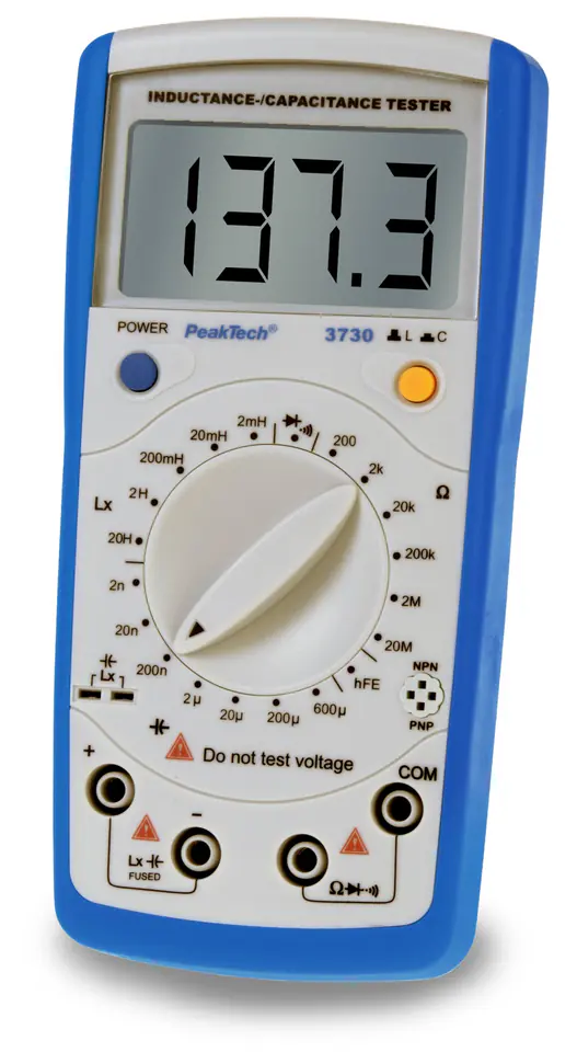 ⁨Tester indukcyjności i rezystancji PeakTech 3730⁩ w sklepie Wasserman.eu