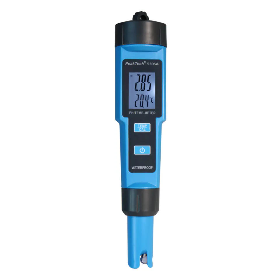 ⁨pH and liquid temp meter PeakTech 5305A⁩ at Wasserman.eu