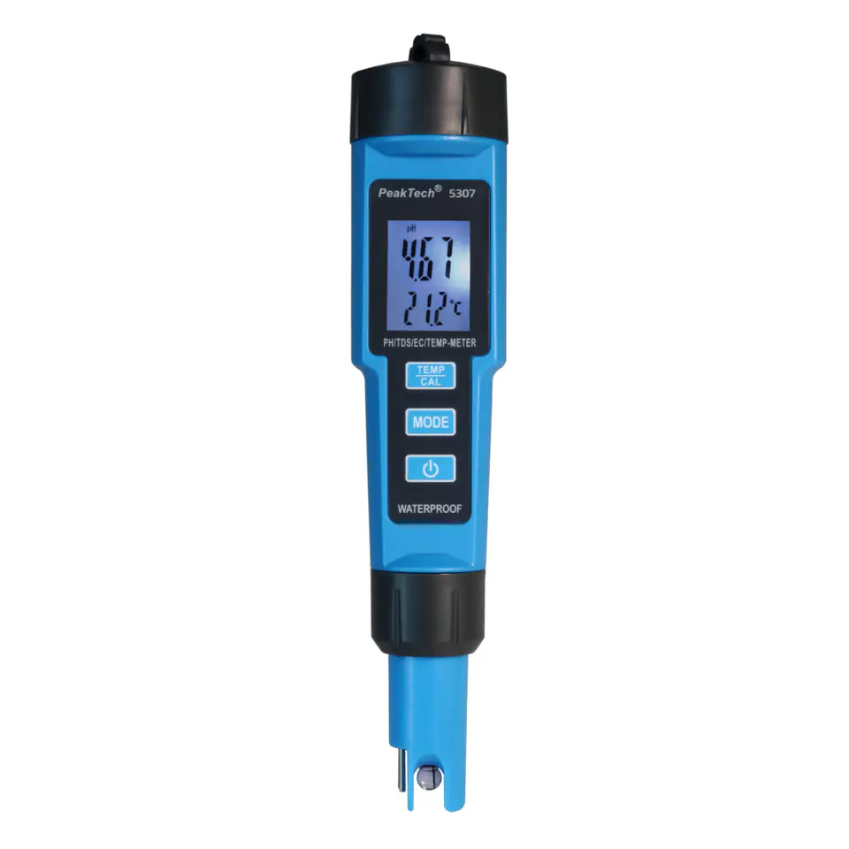 ⁨PH / EC / TDS / TEMP Meter PeakTech 5307⁩ at Wasserman.eu