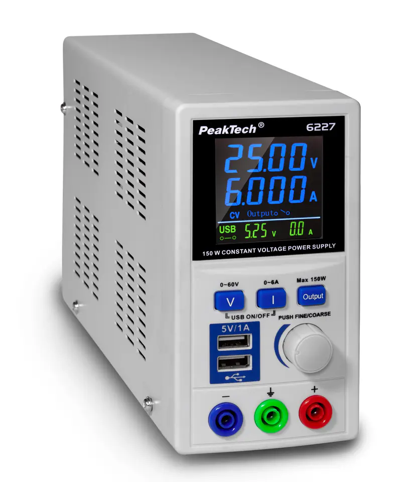 ⁨Laboratory Power Supply 60V 6A PeakTech 6227⁩ at Wasserman.eu