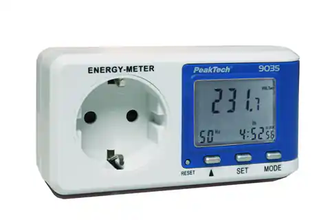 ⁨Cyfrowy Licznik Zużycia Energii PeakTech 9035⁩ w sklepie Wasserman.eu