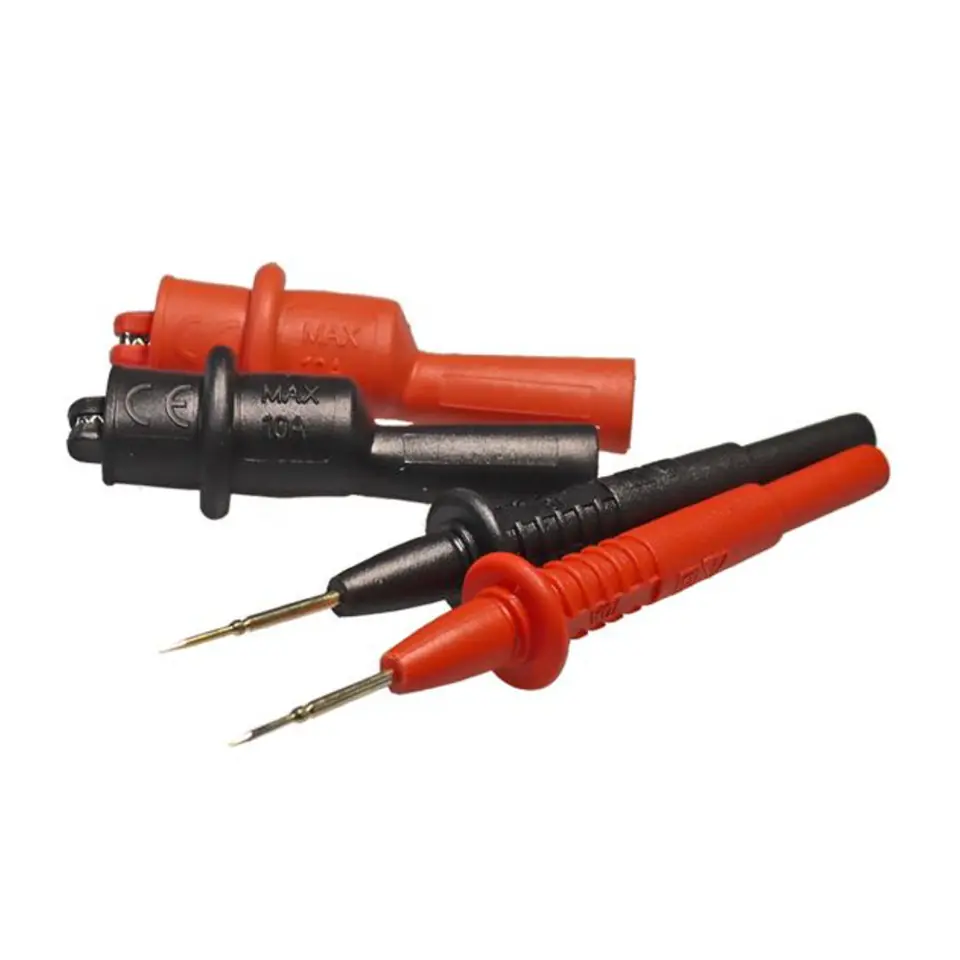 ⁨4mm test leads and Peaktech MKS-10 crocodile clips⁩ at Wasserman.eu