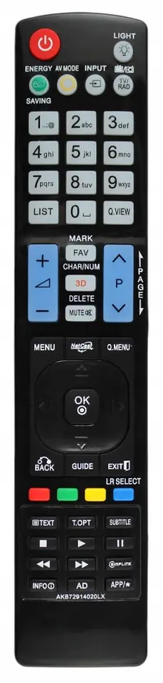 ⁨Remote Control for LG AKB72914020 LX LE 3D TVs⁩ at Wasserman.eu