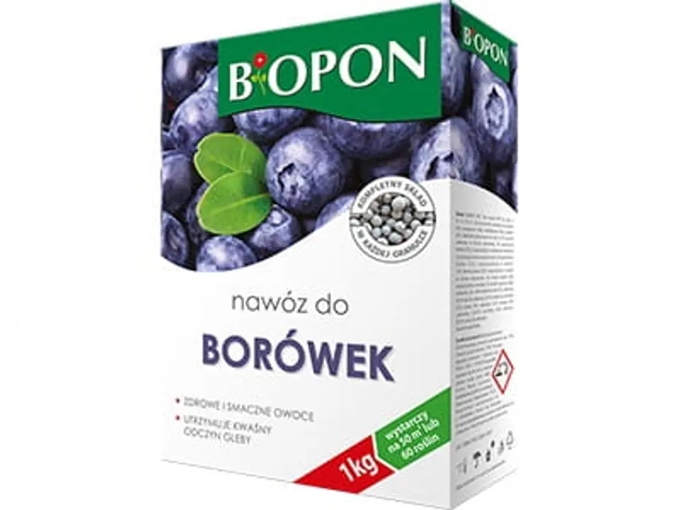 ⁨Nawóz BIopon do borówek karton 1kg⁩ w sklepie Wasserman.eu