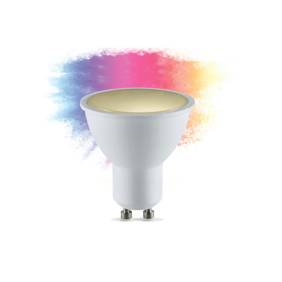 ⁨Qnect QN-WB02 GU10 RGB Smart WiFi Bulb⁩ at Wasserman.eu