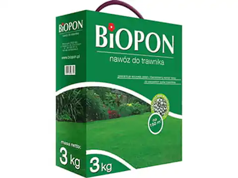 ⁨Nawóz do trawy Biopon granulat 3kg 8636⁩ w sklepie Wasserman.eu