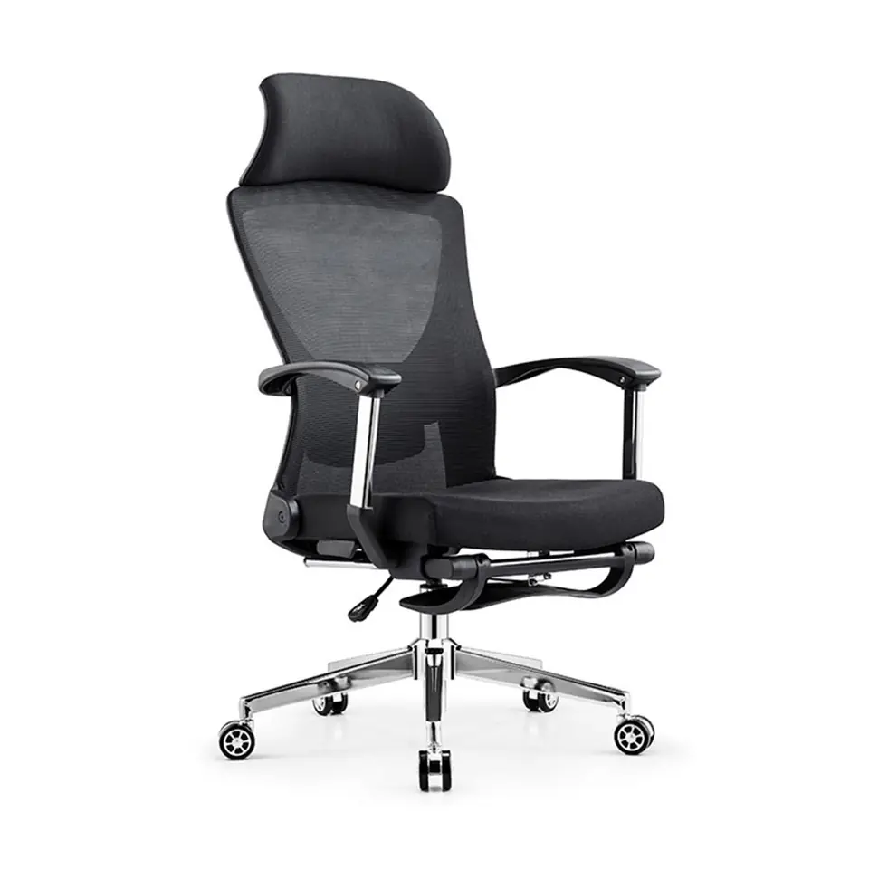 ⁨Ergonomic office chair with ALVA footrest⁩ at Wasserman.eu