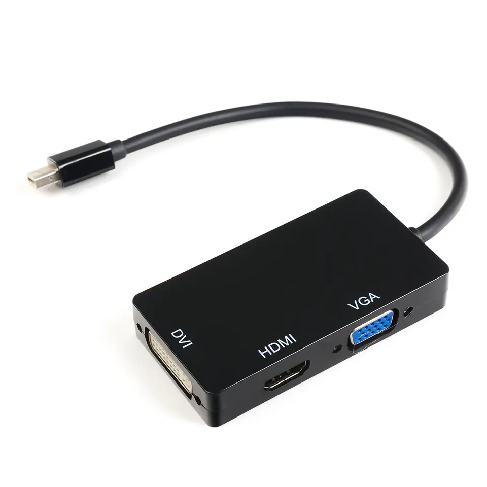 ⁨Multiport mini DP to HDMI DVI VGA SPD-M02⁩ at Wasserman.eu