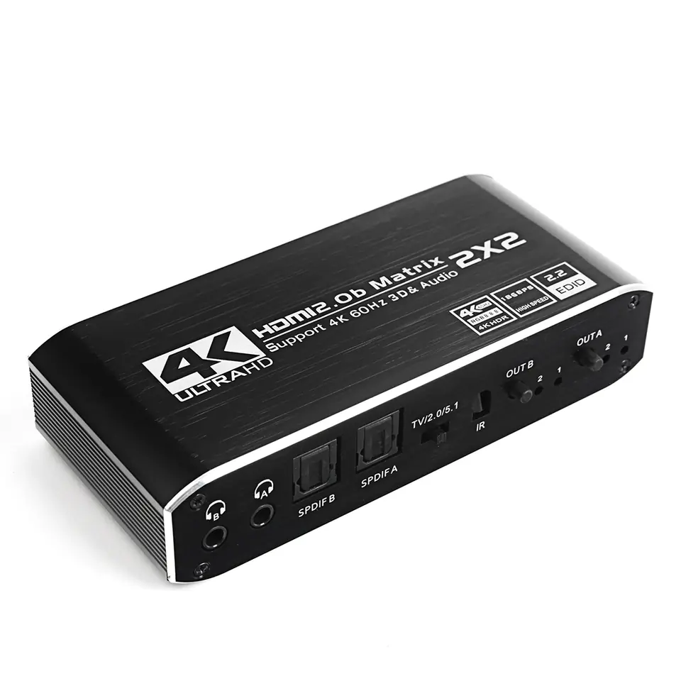 Matrix HDMI 2/2 Spacetronik SPH-M222 4K@60Hz w sklepie Wasserman.eu