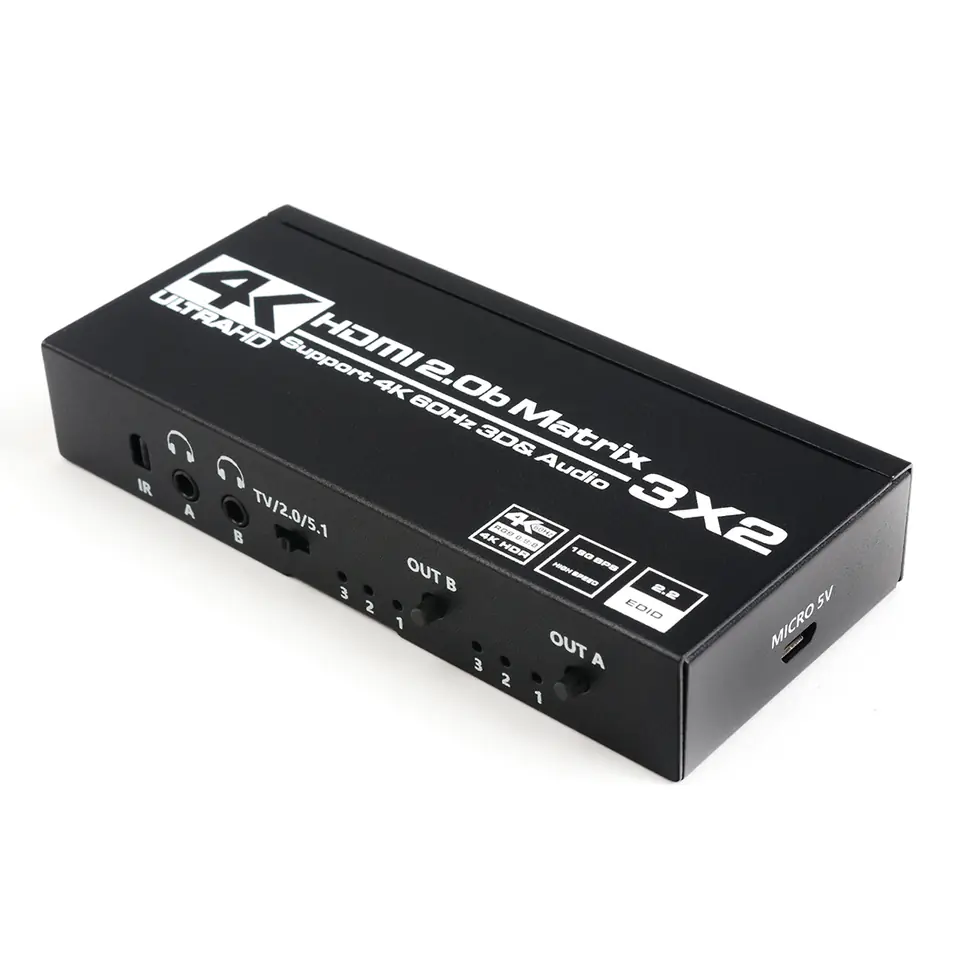 Matrix HDMI 3/2 Spacetronik SPH-M322 w sklepie Wasserman.eu
