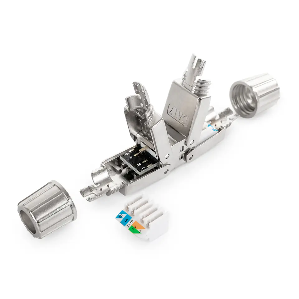 ⁨Tool-free connector RJ45 6A shielded SP-LC01⁩ at Wasserman.eu