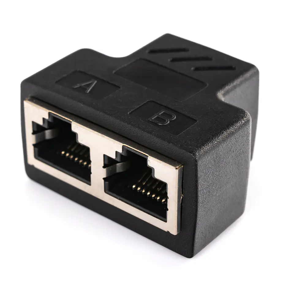 ⁨Rozdzielacz sieciowy RJ45 1 na 2 SP-LC21⁩ w sklepie Wasserman.eu