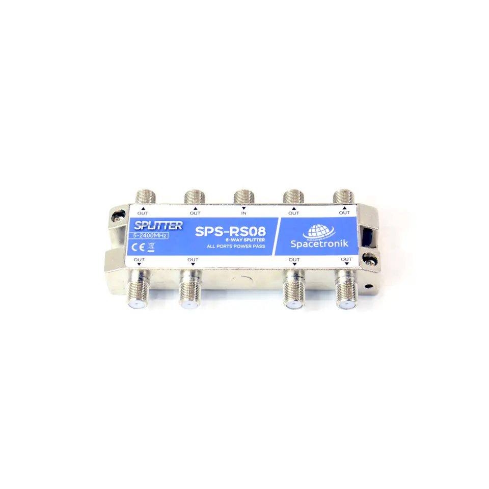 ⁨Splitter 1/8 5-2400 MHz Spacetronik SPS-RS08⁩ at Wasserman.eu