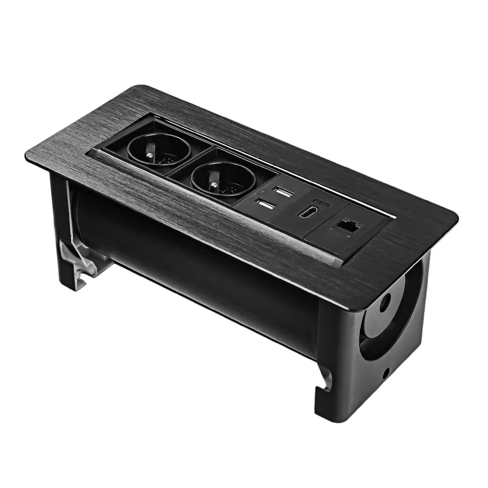 ⁨Rotating table top socket Spacetronik SPS-O26B⁩ at Wasserman.eu