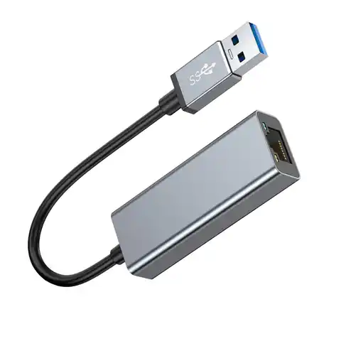 ⁨Adapter USB na gniazdo RJ45 1000 Mbp LED SPU-A02⁩ w sklepie Wasserman.eu