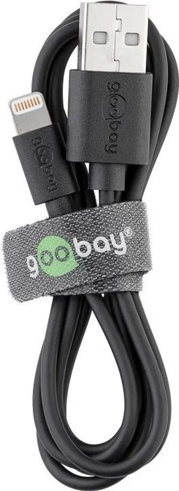 ⁨USB 2.0 to Apple Lightning 8-pin Goobay 1m cable⁩ at Wasserman.eu