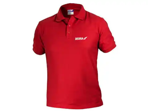⁨Koszulka męska czerwona POLO Dedra BH5PC (rozmiar XL)⁩ w sklepie Wasserman.eu
