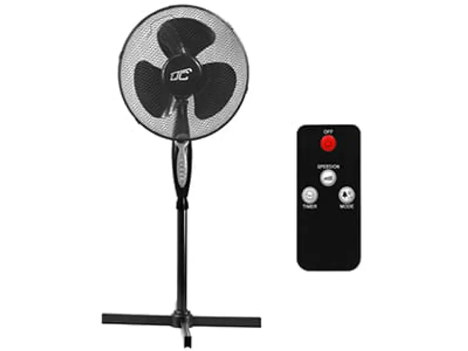 ⁨16` 40W pedestal fan 3 LTC modes LXWT06 HQ remote control⁩ at Wasserman.eu