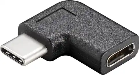 ⁨Adapter kątowy USB-C gniazdo-wtyk PŁASKI Goobay⁩ w sklepie Wasserman.eu