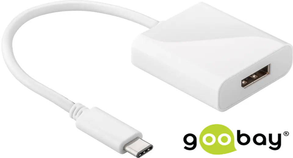 ⁨Adapter USB-C na gniazdo DisplayPort Goobay⁩ w sklepie Wasserman.eu