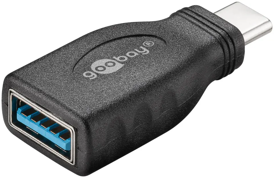 ⁨Adapter USB-C &gt; USB-A 3.0 czarny 45395⁩ w sklepie Wasserman.eu