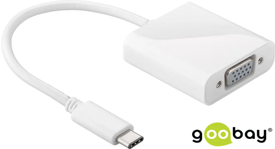 ⁨Adapter USB-C na gniazdo VGA Goobay⁩ w sklepie Wasserman.eu