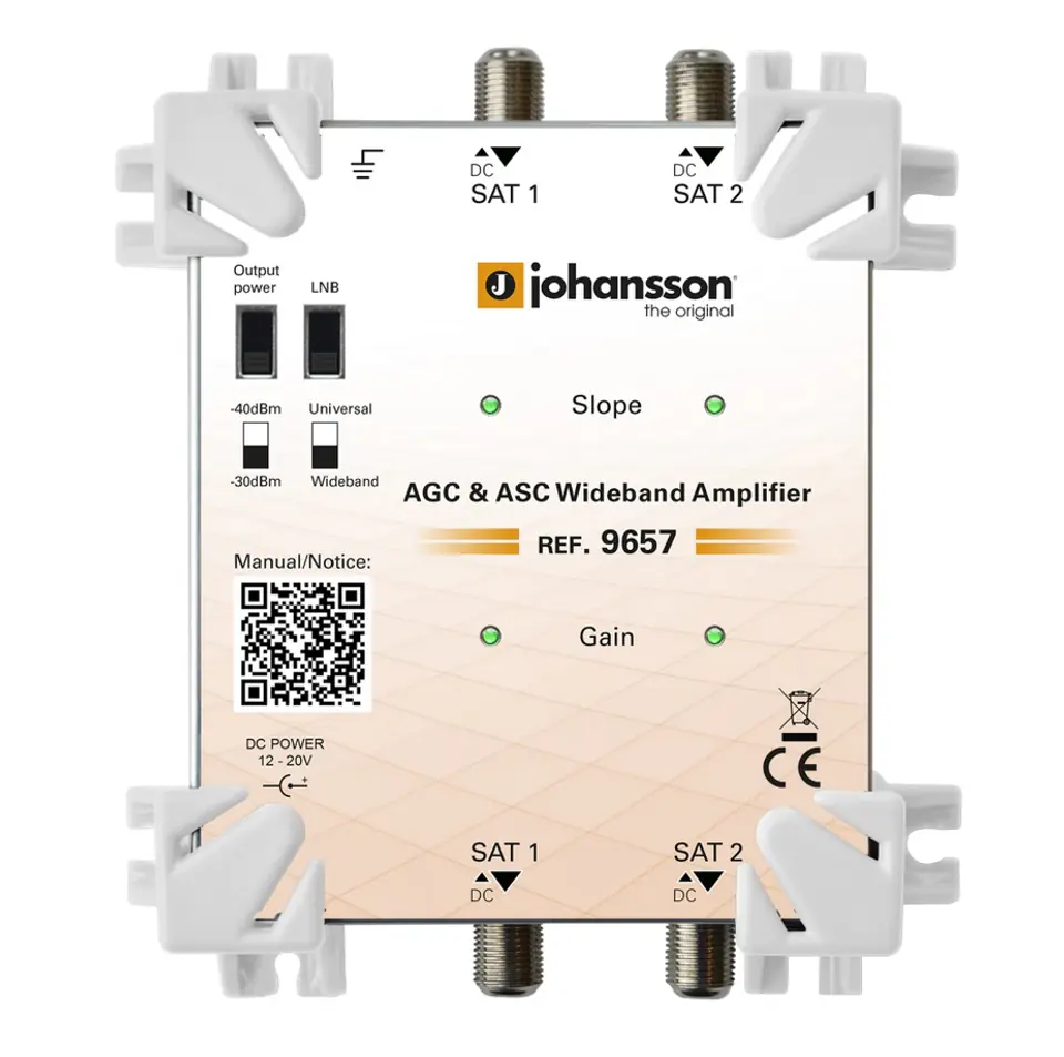 ⁨AMPLIFIER SAT Wide Band AGC ASC Johansson 9657⁩ at Wasserman.eu