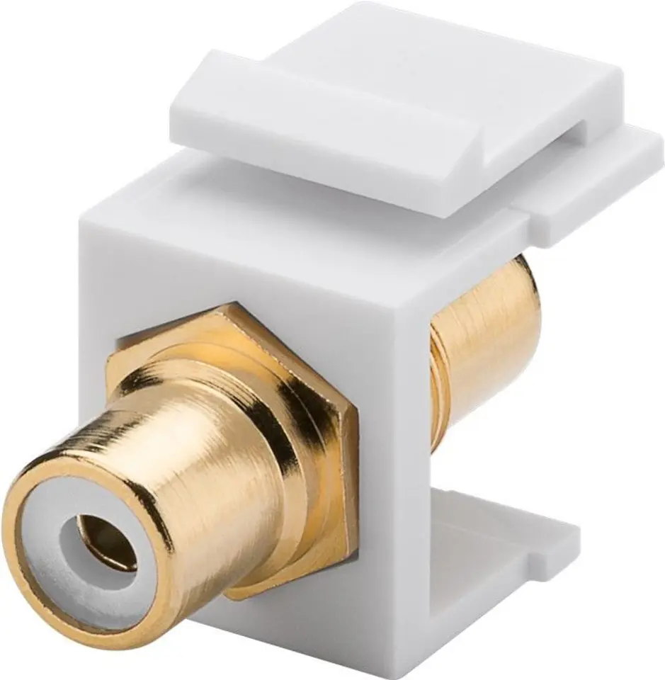 ⁨Keystone Cinch/RCA module - Cinch socket white &gt; Cinch socket 79676⁩ at Wasserman.eu