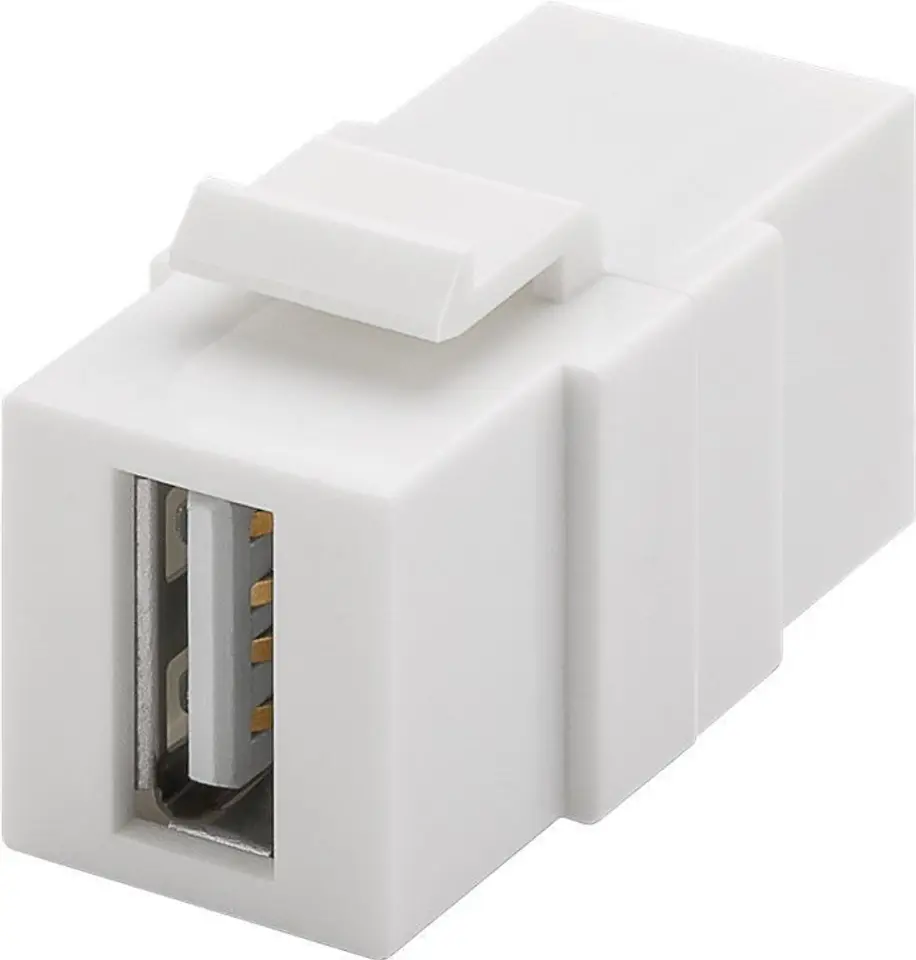 ⁨Keystone USB 2.0 module - USB-A socket &gt; USB-A socket 79909⁩ at Wasserman.eu