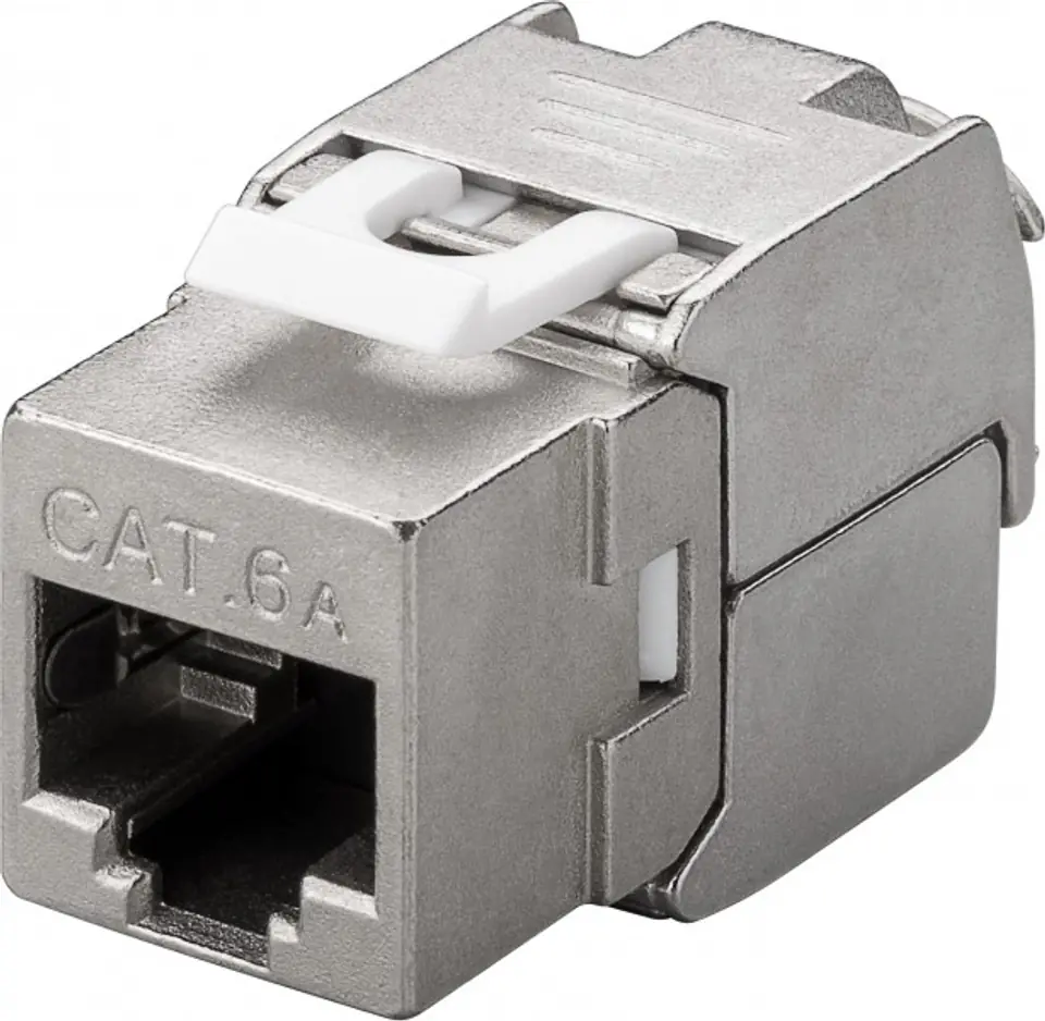 ⁨Keystone RJ45 CAT 6A s/FTP shielded connector⁩ at Wasserman.eu