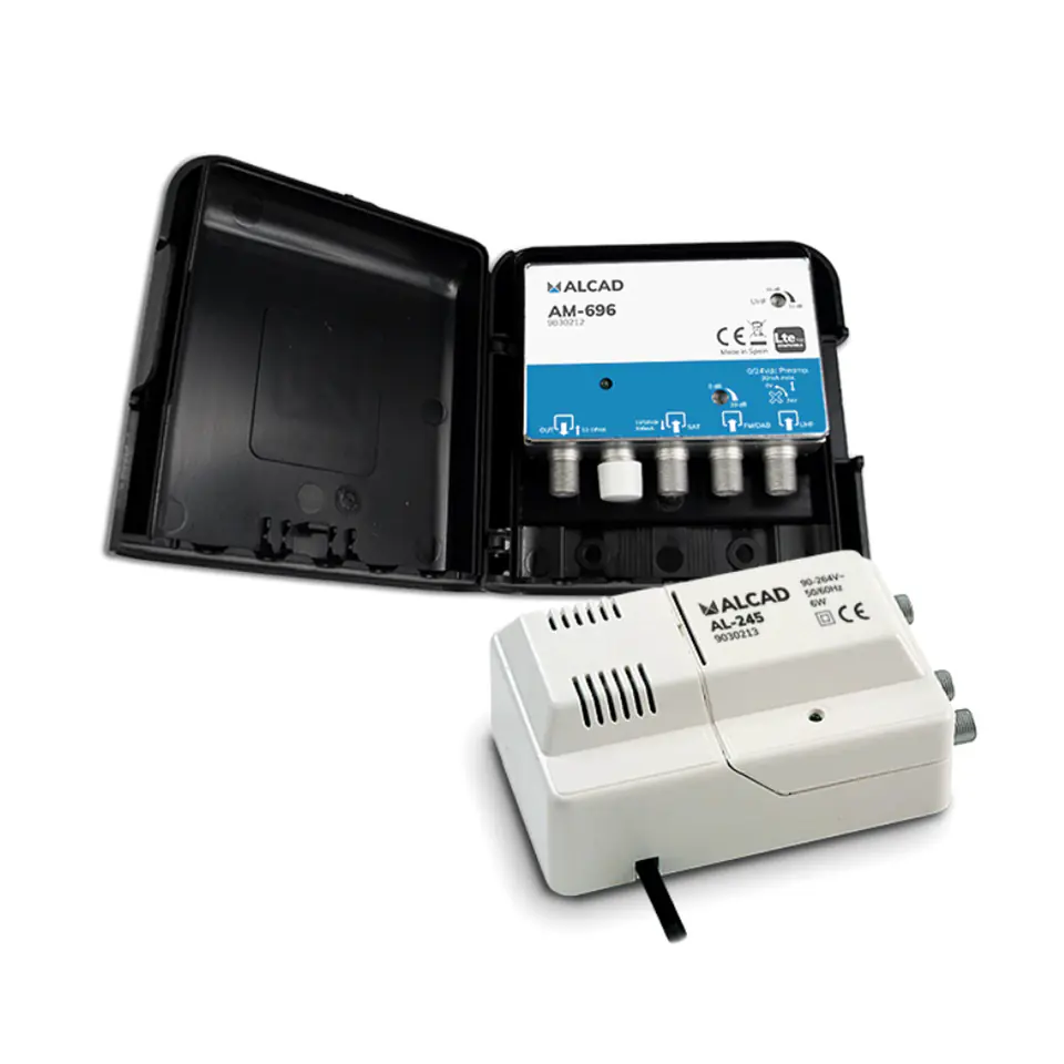 ⁨Wzmacniacz ALCAD AM-696 + zasilacz 12V AL-245⁩ w sklepie Wasserman.eu