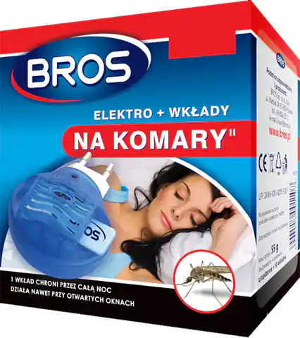 ⁨Elektro na komary Bros + 10 wkładów⁩ w sklepie Wasserman.eu
