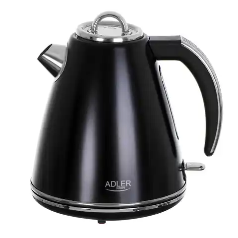 ⁨Electric kettle ADLER AD 1343 black⁩ at Wasserman.eu