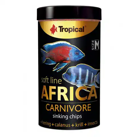 ⁨TROPICAL Africa Carnivore Size M - Futter für Aquarienfische - 250 ml/130 g⁩ im Wasserman.eu